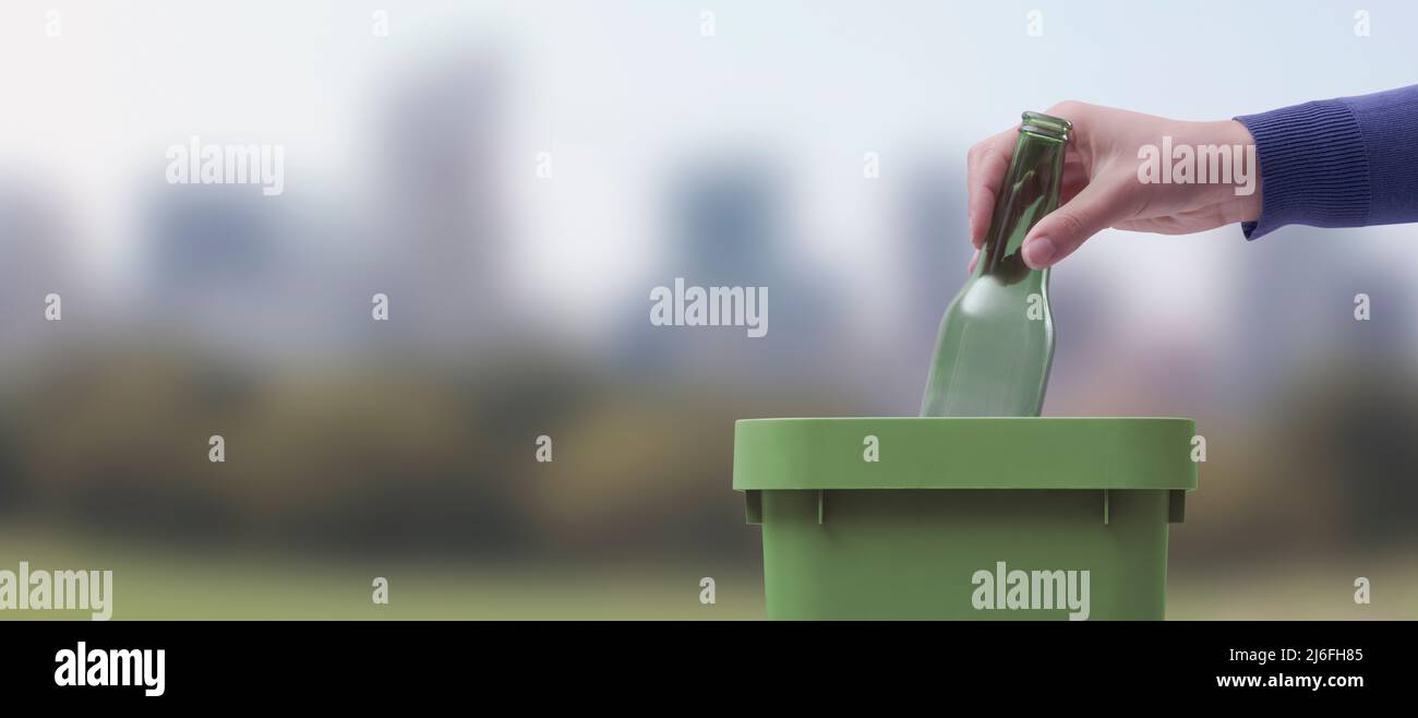 Beer bottle recycling bin hires stock photography and images Alamy