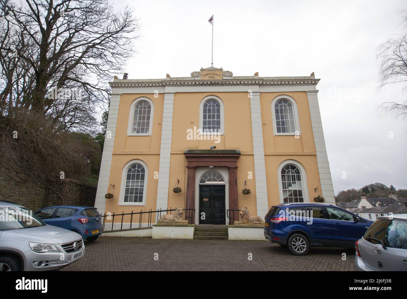 The Town Hall in Cockermouth, Cumbria in the UK Stock Photo