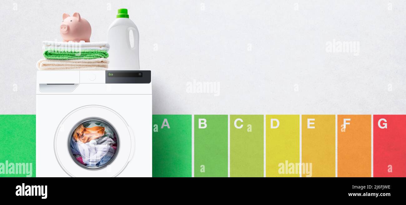 Full washing machine and energy performance certificate chart energy