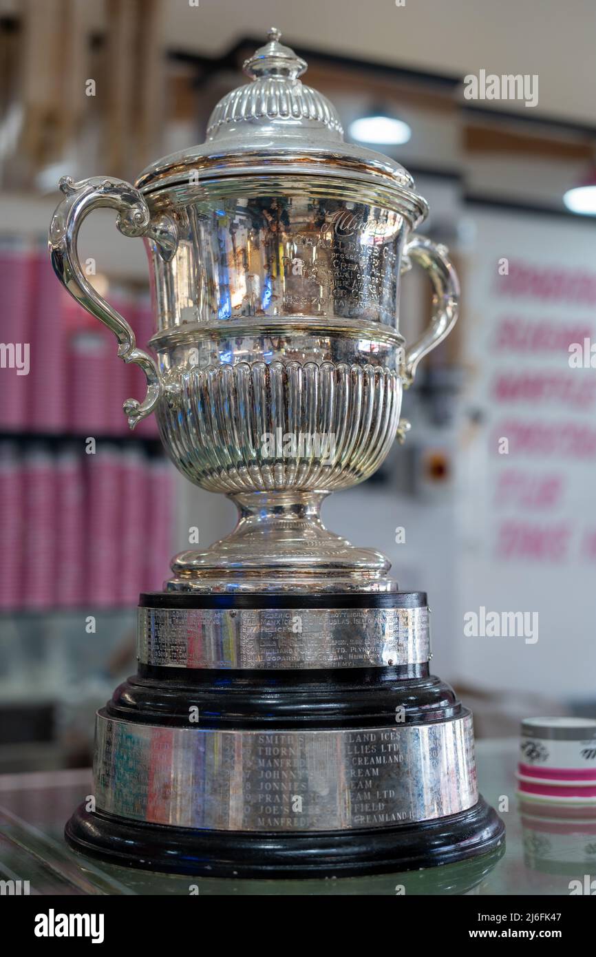 South Beach, Blyth, Northumberland, UK. 1st May 2022 Bank Holiday ice