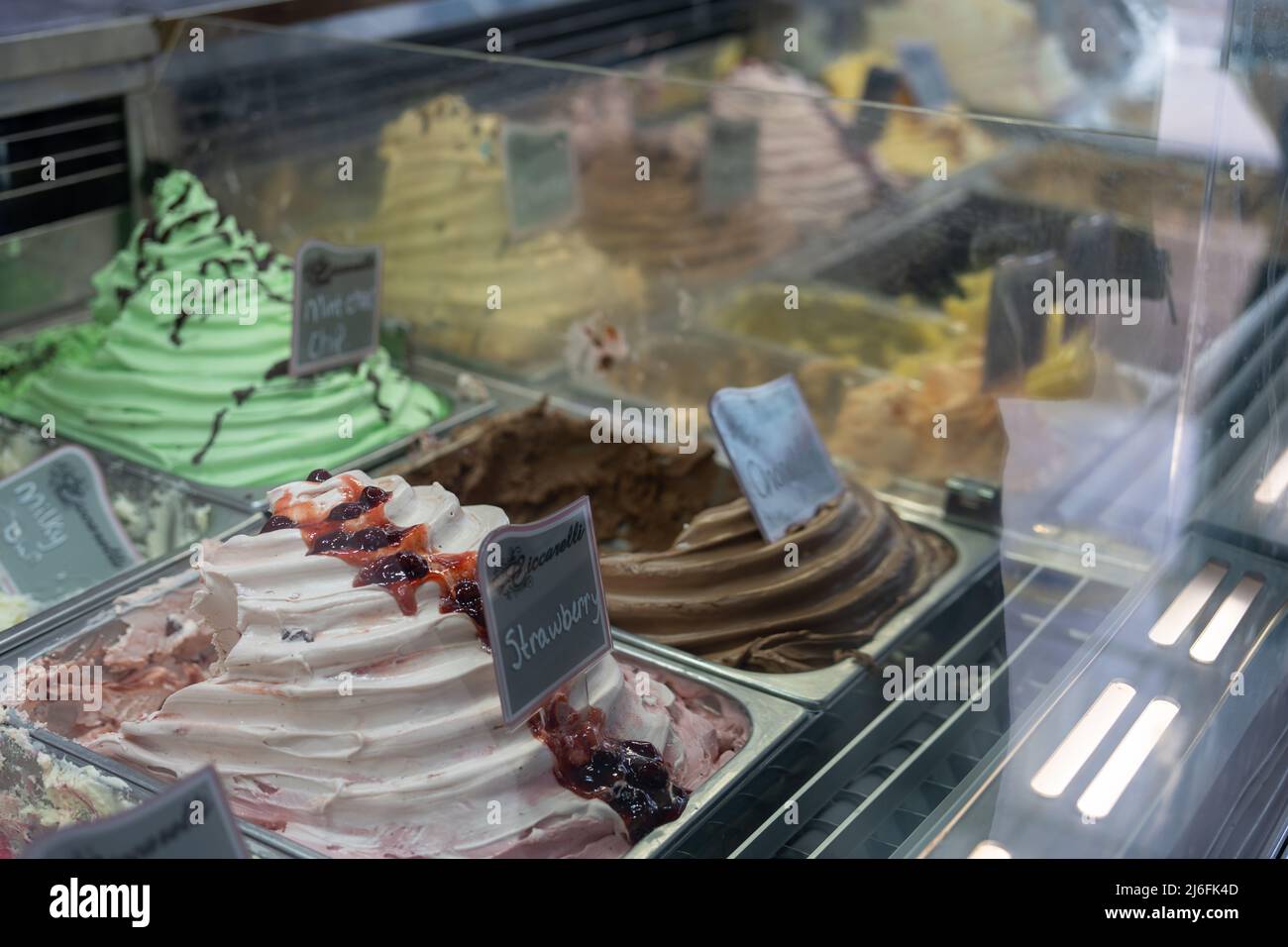 South Beach, Blyth, Northumberland, UK. 1st May 2022 Bank Holiday ice