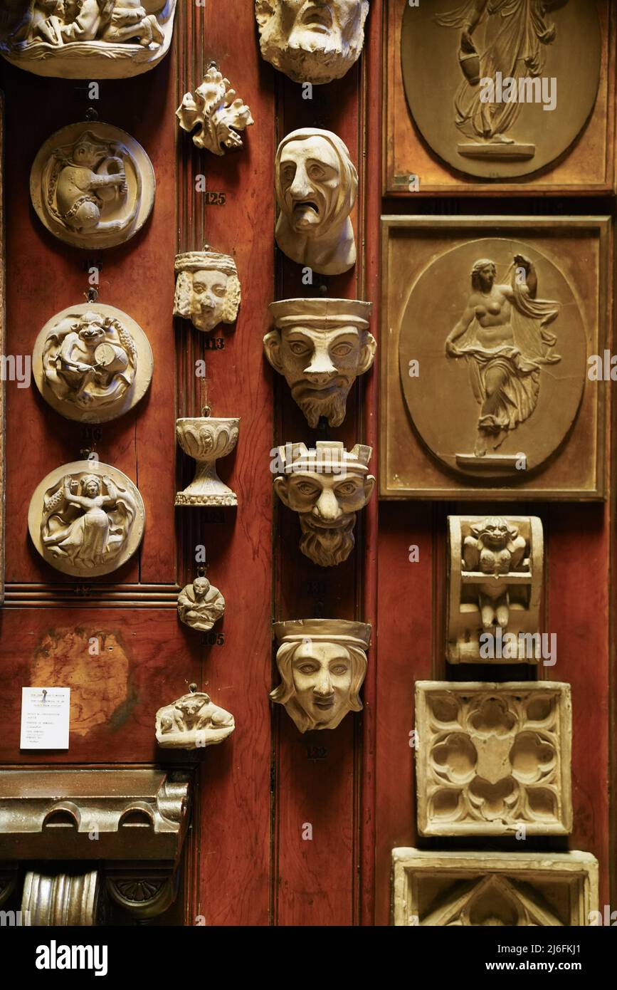 Sir John Soane's Museum is a house museum, located next to Lincoln's Inn Fields in Holborn, London Stock Photo