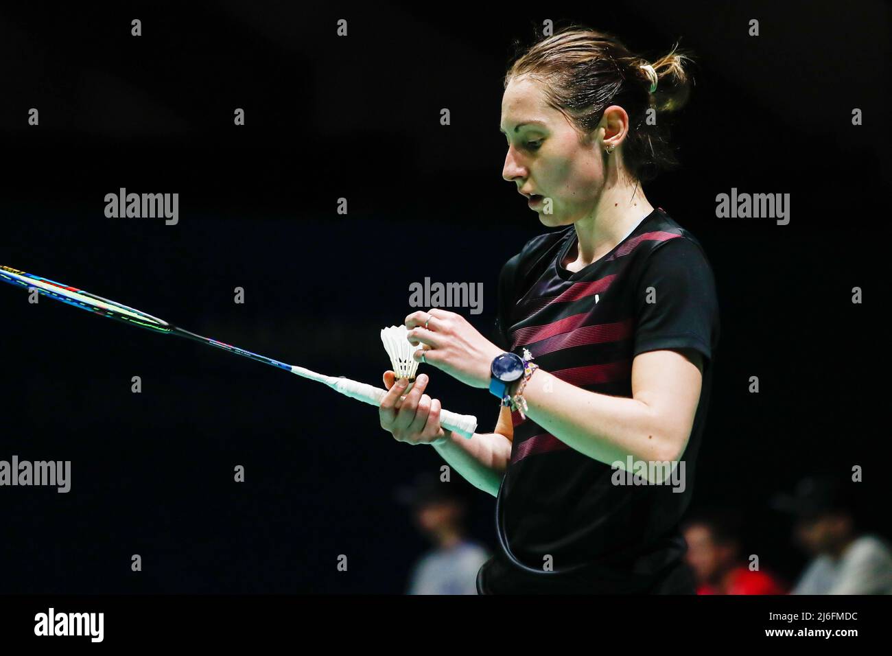Kirsty Gilmour from Scotland, Semi final during the European Badminton
