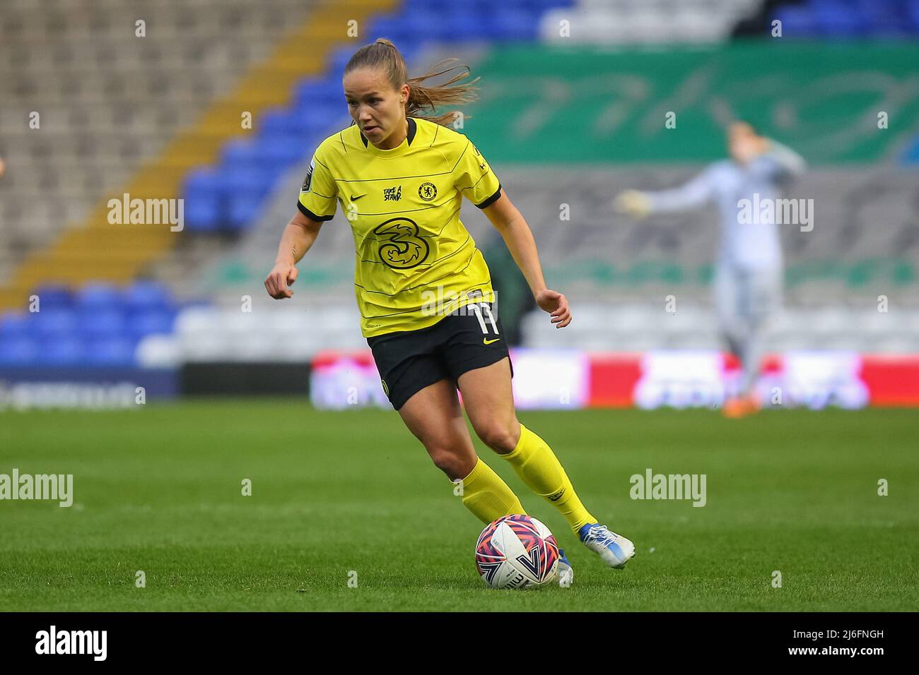 Guro Reiten 11 of Chelsea Women runs forward with the ball Stock Photo