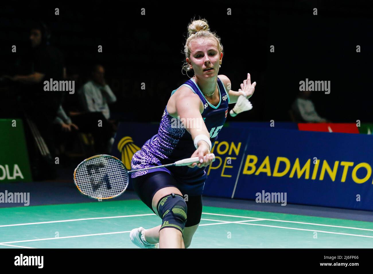 Mia Blichfeldt from Denmark, Semi final during the European Badminton Championships 2022 on April 29, 2022 at Gallur Sports Center in Madrid, Spain - Photo: Irina R Hipolito/DPPI/LiveMedia Stock Photo