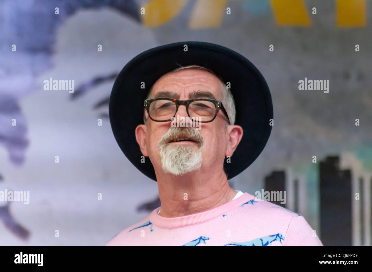 Glasgow, Scotland, UK. 1st May, 2022. The Bluebells perform at the Kelvingrove Bandstand  to celebrate the STUC May Day Festival. Credit: Skully/Alamy Live News Stock Photo