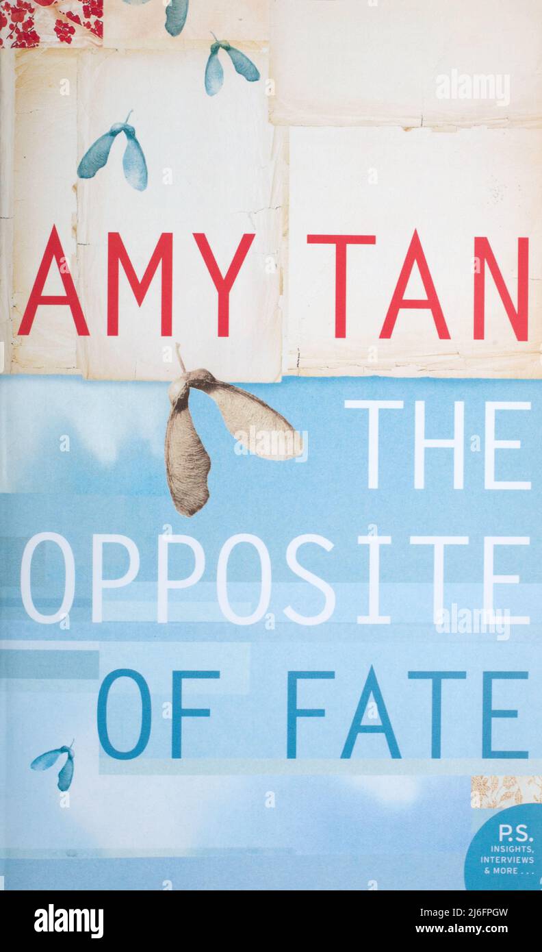 The book, The opposite of fate by Amy Tan Stock Photo