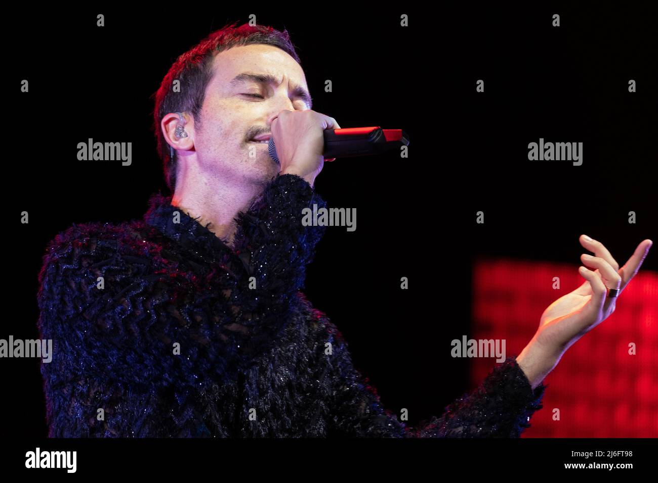 Italian singer Antonio Diodato live performs at Arena di Verona 19rd september 2021 for his tour 'L'Arena' Stock Photo