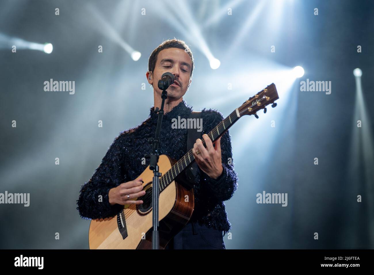 Italian singer Antonio Diodato live performs at Arena di Verona 19rd september 2021 for his tour 'L'Arena' Stock Photo