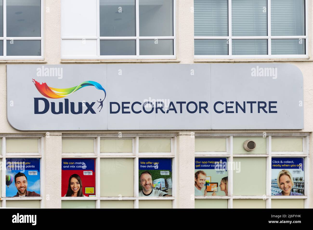 Dulus Decorator Centre sign, Leeds Stock Photo