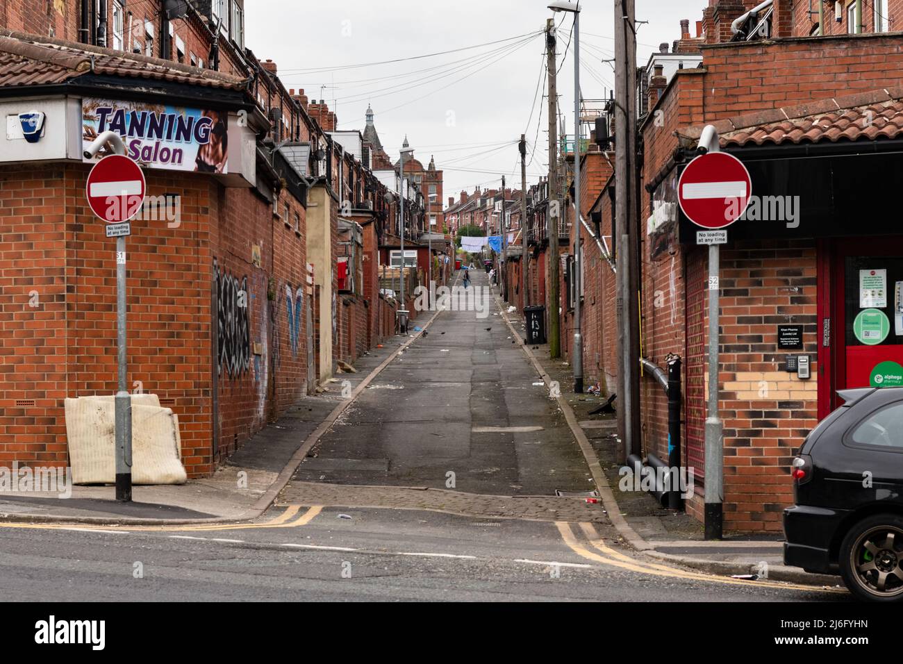 Harehills Leeds terraced houses back alley Back Elford Place