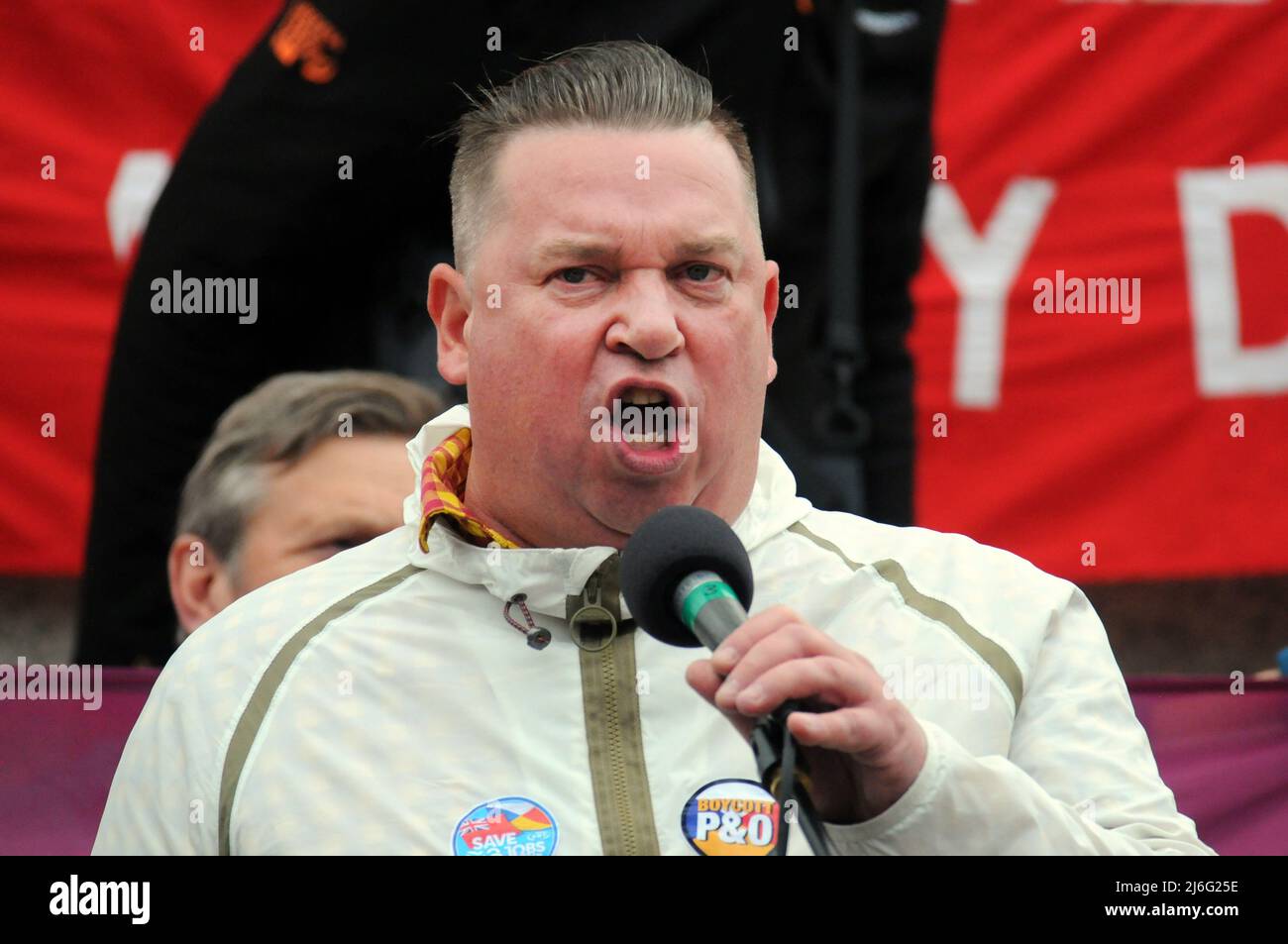 London Uk 1 May 22 Alex Gordon Rmt President Speaks At The Rally London May Day Parade Returns Credit Johnny Armstead Alamy Live News Stock Photo Alamy