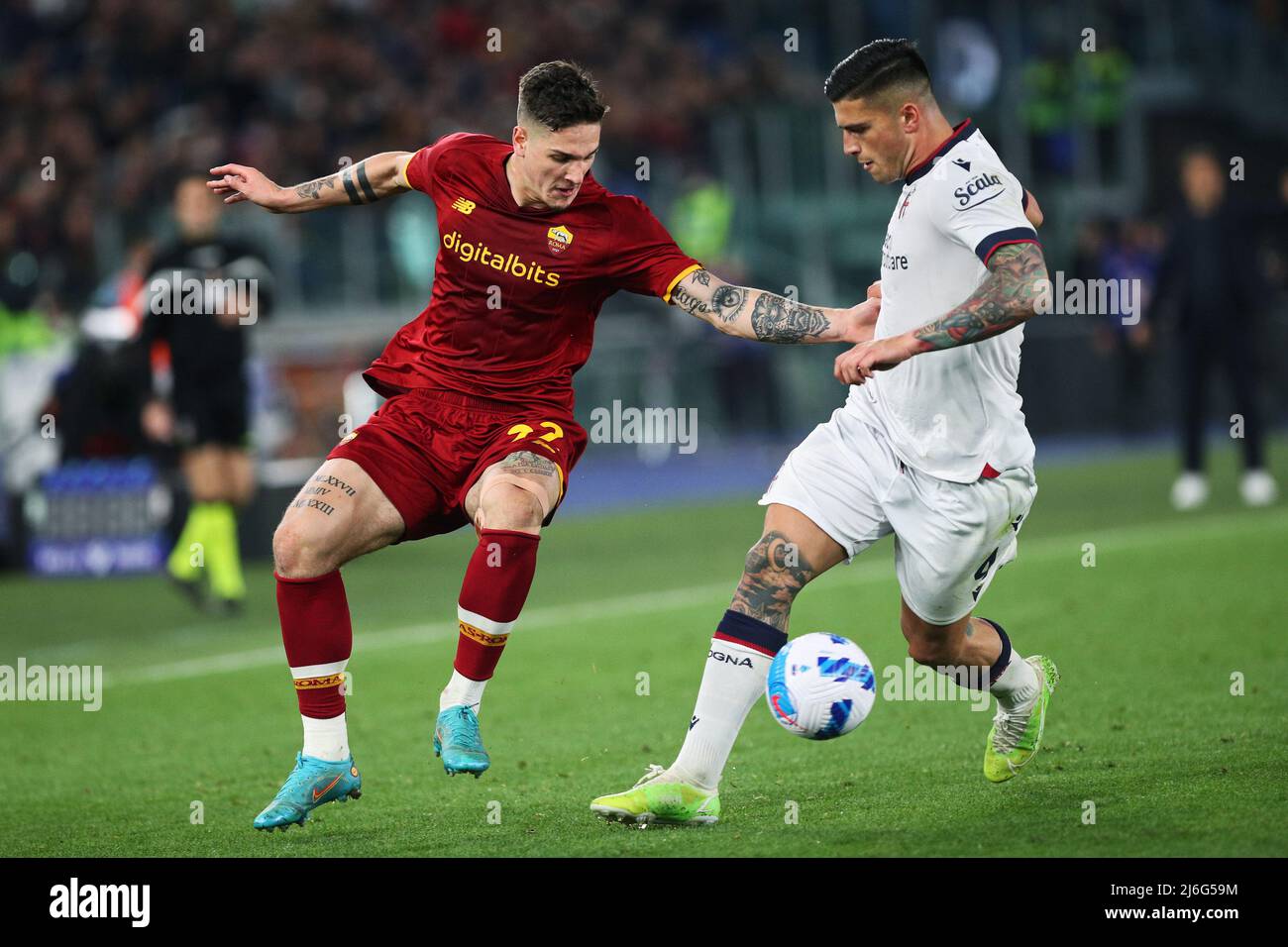 Kevin Bonifazi of Bologna FC in action during the Serie A football match  between AS Roma and Bologna FC at Olimpico stadium in Rome (Italy), May,  1st Stock Photo - Alamy