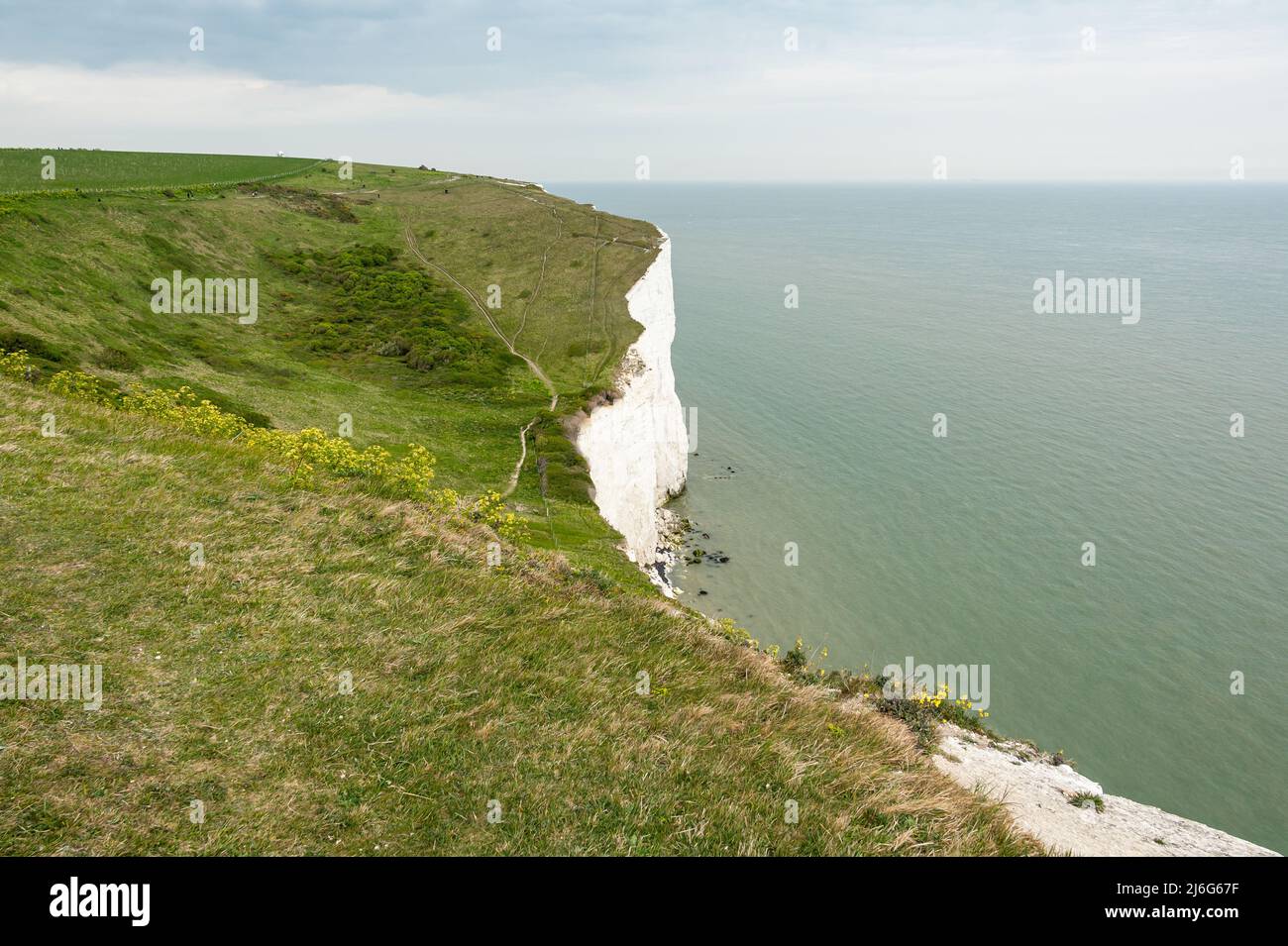The famous White Cliffs of Dover at the English Channel Stock Photo Alamy