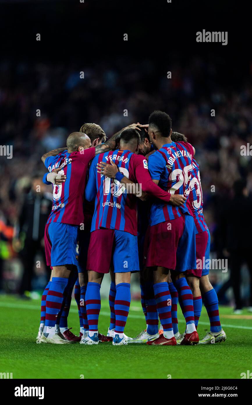 Barcelona, Spain, 1, May, 2022.  Spanish La Liga: FC Barcelona v RCD Mallorca.  Credit: JG/Alamy Live News Stock Photo