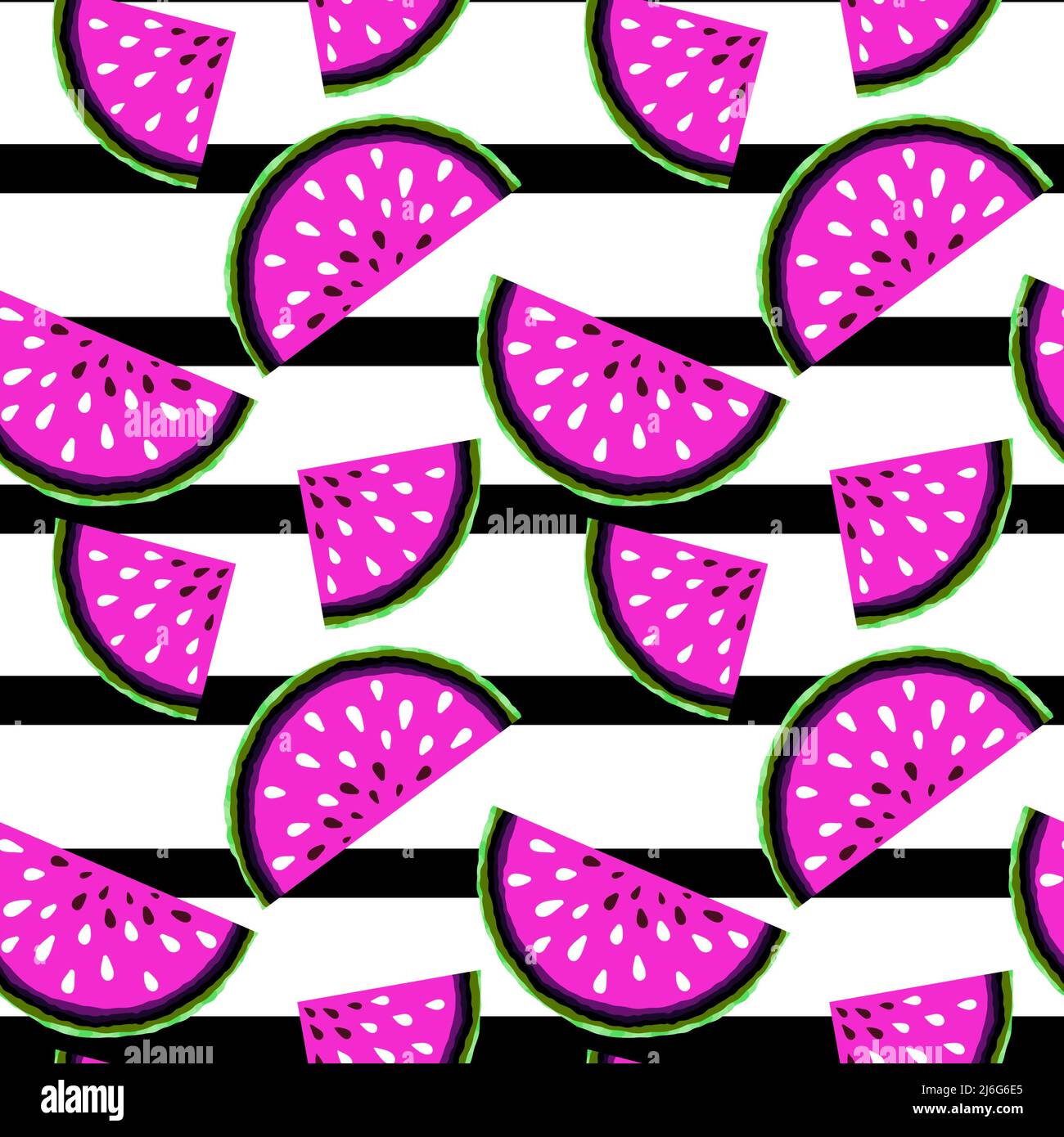 Summer seamless watermelon pattern for packaging and gifts and cards ...