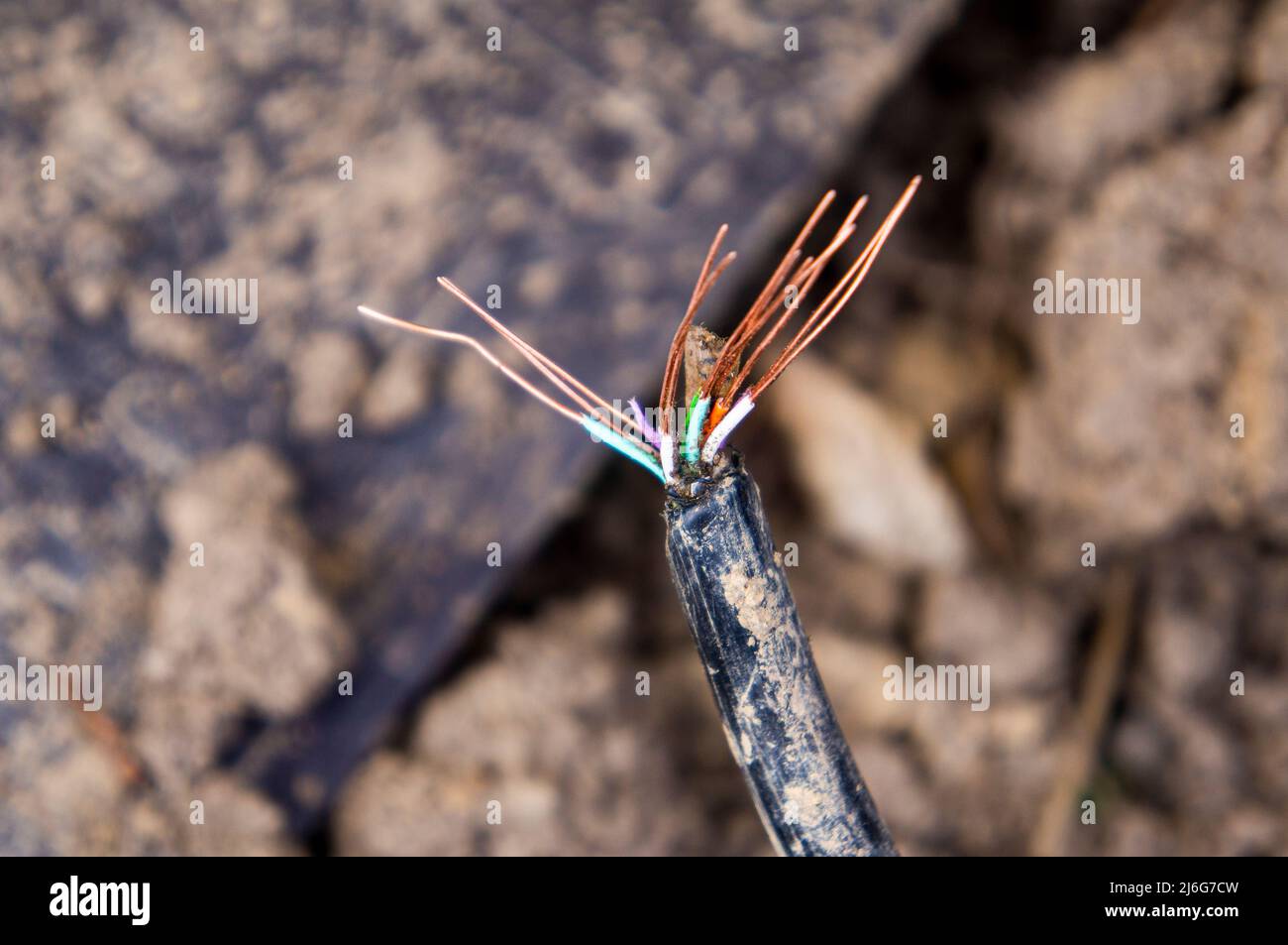 damaged underground cables when digging, snapped, broken power line