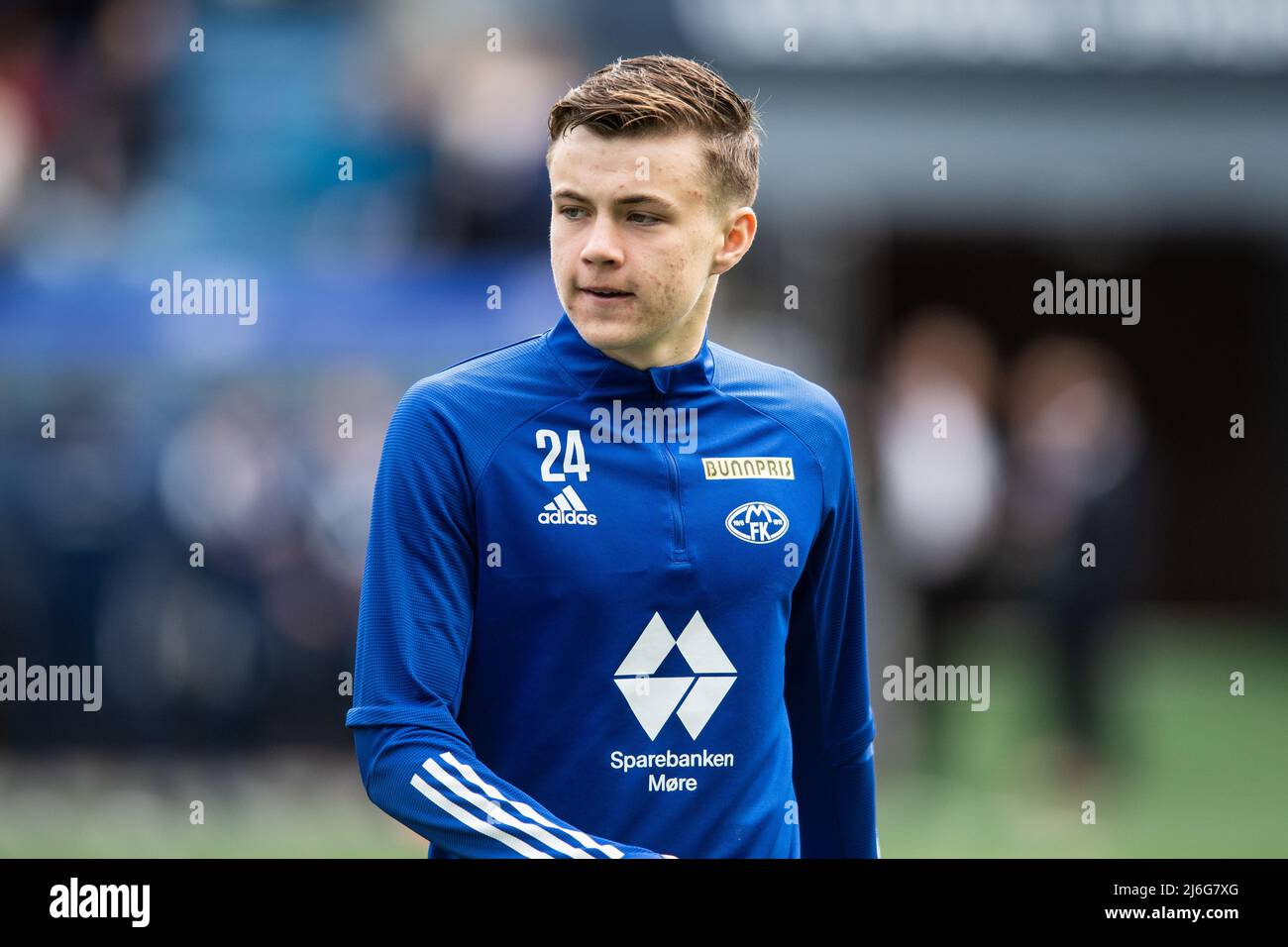 Oslo, Norway. 01st, May 2022. Johan Bakke (24) of Molde is warming up before the Norwegian Cup final, the NM Menn final, between Bodoe/Glimt and Molde at Ullevaal Stadion in Oslo. (Photo credit: Gonzales Photo - Jan-Erik Eriksen). Credit: Gonzales Photo/Alamy Live News Stock Photo