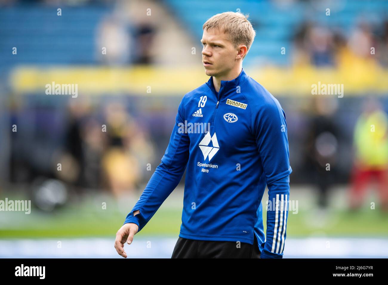 Oslo, Norway. 01st, May 2022. Eirik Haugan (19) of Molde is warming up before the Norwegian Cup final, the NM Menn final, between Bodoe/Glimt and Molde at Ullevaal Stadion in Oslo. (Photo credit: Gonzales Photo - Jan-Erik Eriksen). Credit: Gonzales Photo/Alamy Live News Stock Photo