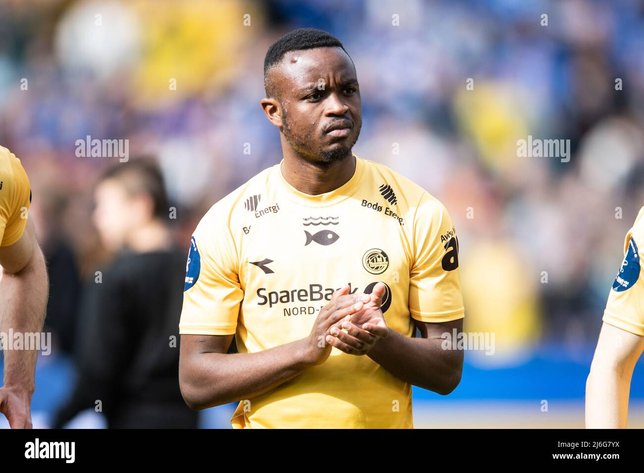 Oslo, Norway. 01st, May 2022. Brice Wembangomo (5) of Bodoe/Glimt during the Norwegian Cup final, the NM Menn final, between Bodoe/Glimt and Molde at Ullevaal Stadion in Oslo. (Photo credit: Gonzales Photo - Jan-Erik Eriksen). Credit: Gonzales Photo/Alamy Live News Stock Photo