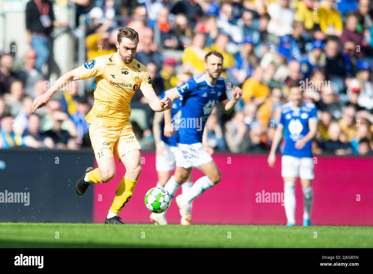 Oslo, Norway. 01st, May 2022. Brede Mathias Moe (18) of Bodoe/Glimt seen in the Norwegian Cup final, the NM Menn final, between Bodoe/Glimt and Molde at Ullevaal Stadion in Oslo. (Photo credit: Gonzales Photo - Jan-Erik Eriksen). Credit: Gonzales Photo/Alamy Live News Stock Photo