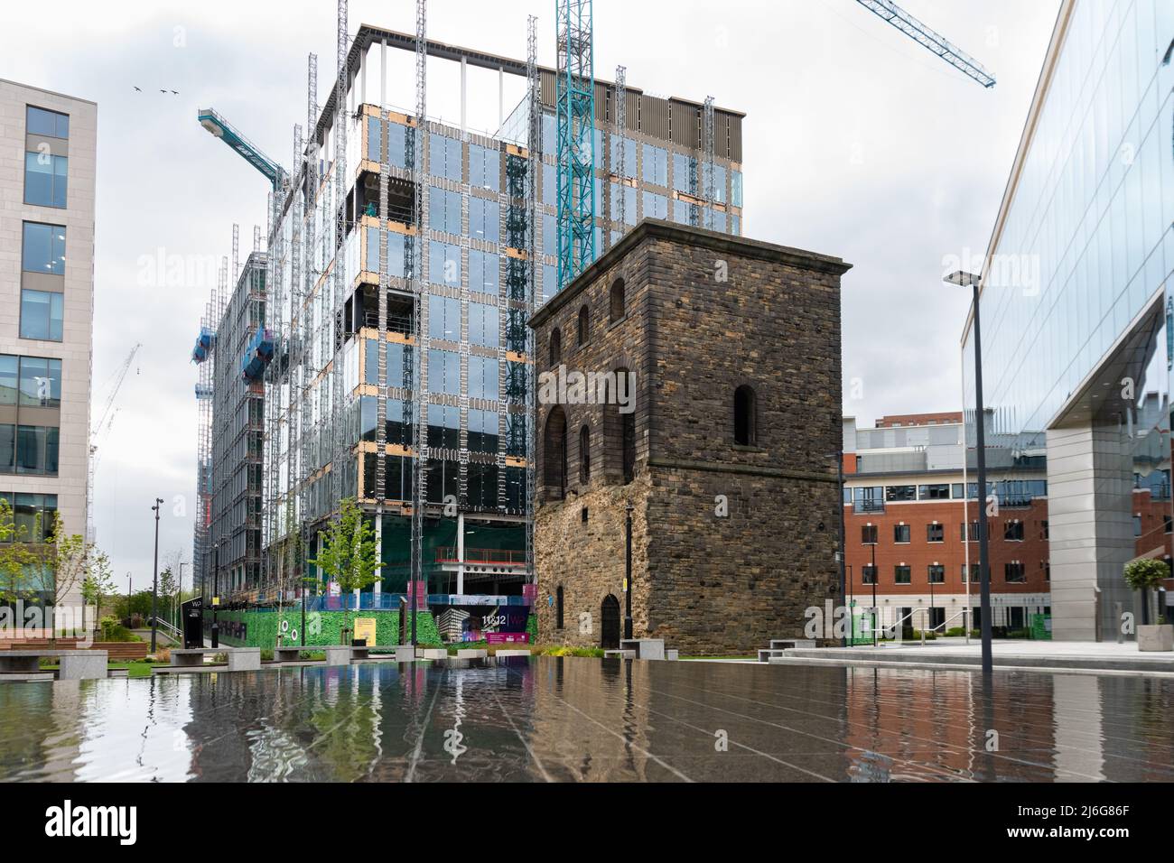 11 & 12 Wellington Place, new offices under construction Leeds, West