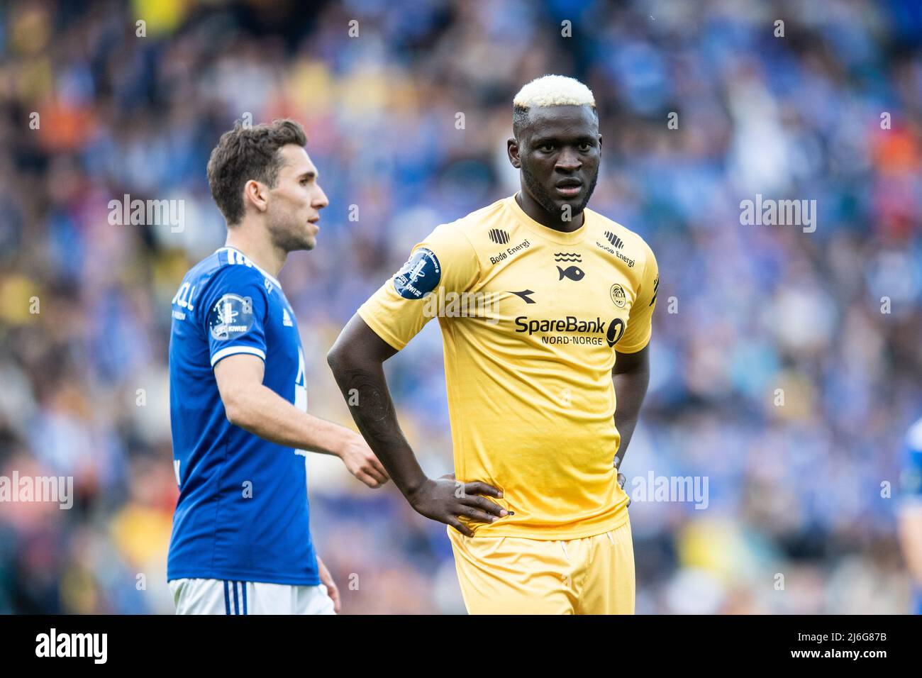 Oslo, Norway. 01st, May 2022. Victor Boniface (8) of Bodoe/Glimt seen in the Norwegian Cup final, the NM Menn final, between Bodoe/Glimt and Molde at Ullevaal Stadion in Oslo. (Photo credit: Gonzales Photo - Jan-Erik Eriksen). Credit: Gonzales Photo/Alamy Live News Stock Photo