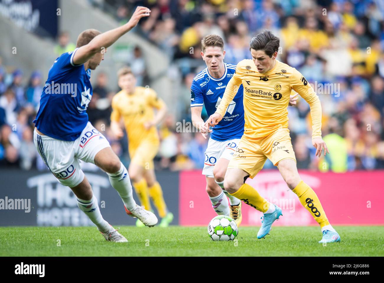 Oslo, Norway. 01st, May 2022. Sondre Brunstad Fet (19) of Bodoe/Glimt seen in the Norwegian Cup final, the NM Menn final, between Bodoe/Glimt and Molde at Ullevaal Stadion in Oslo. (Photo credit: Gonzales Photo - Jan-Erik Eriksen). Credit: Gonzales Photo/Alamy Live News Stock Photo