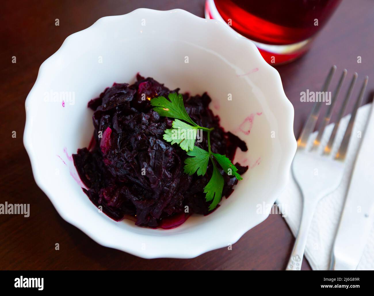 Fresh red beet salad for healthy eating Stock Photo Alamy