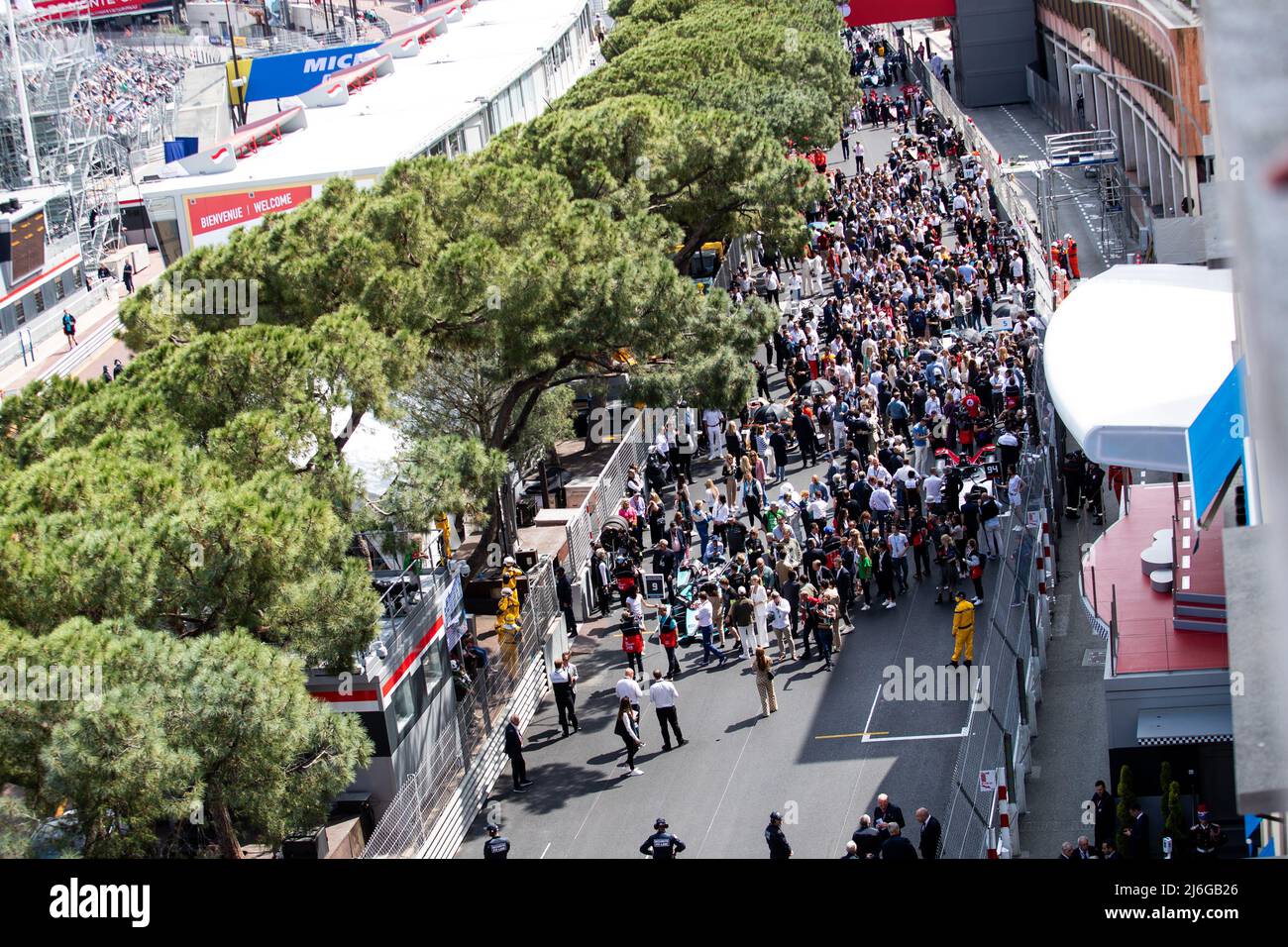 grille de depart starting grid during the 2022 Monaco ePrix, 4th meeting of  the 2021-22 ABB FIA Formula E World Championship, on the Circuit de Monaco  from April 29 to 30, in