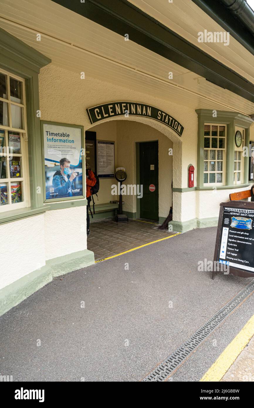 Glenfinnan railway station, Glenfinnan, Scotland, UK Stock Photo Alamy