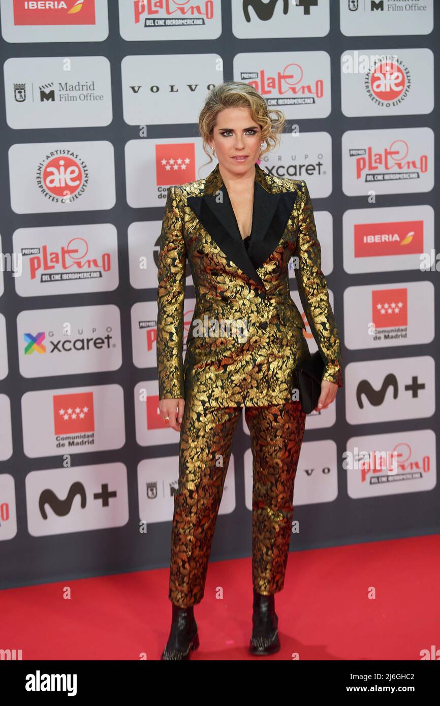 Madrid. Spain. 20220501,  Karla Souza attends Platino Awards 2022 - Red Carpet at Palacio Municipal de Congresos on May 1, 2022 in Madrid, Spain Credit: MPG/Alamy Live News Stock Photo