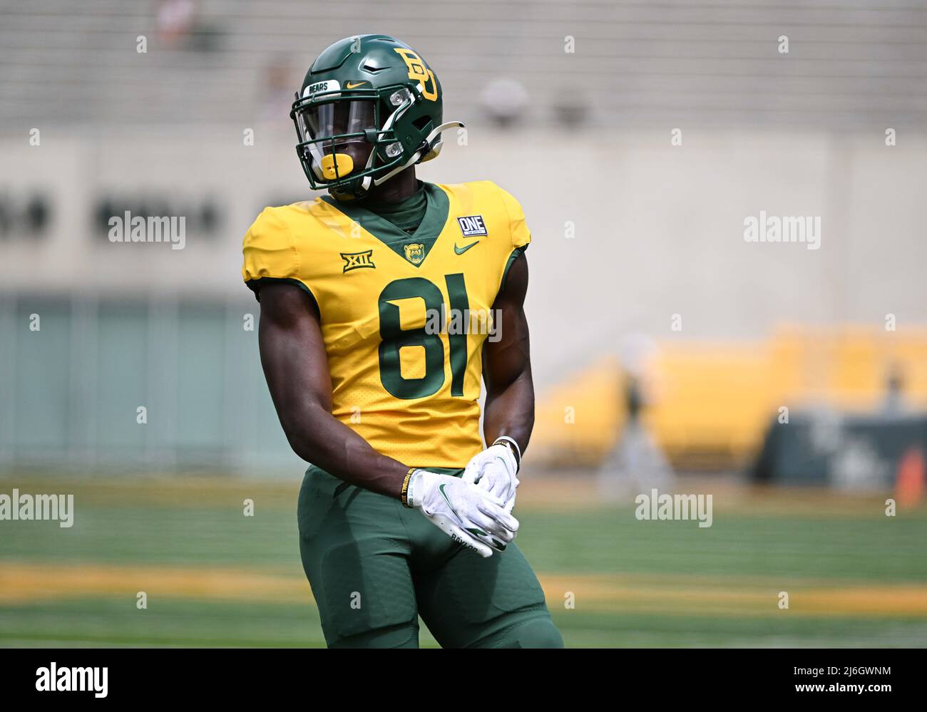 April 23 2022: Baylor Bears wide receiver Jonathan Davidson (81) during ...