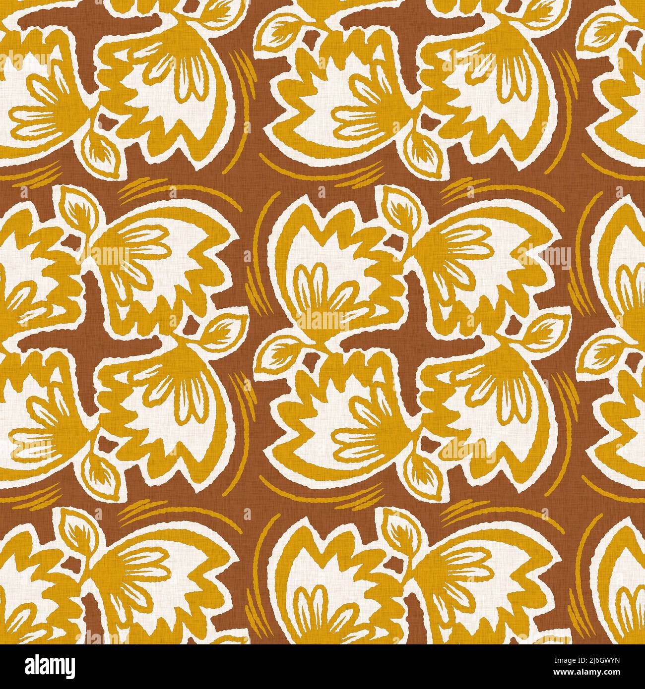 2tone Pattern Gender neutral flower seamless raster background. Simple whimsical 2 ...