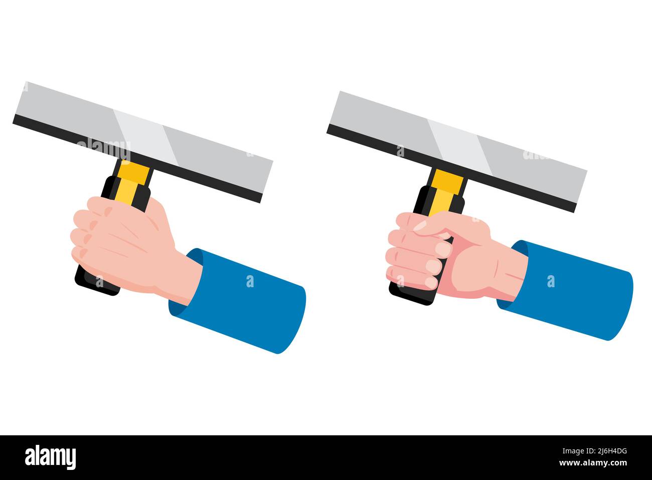 Set construction tools putty knife, spatula repair tool. Hand hold