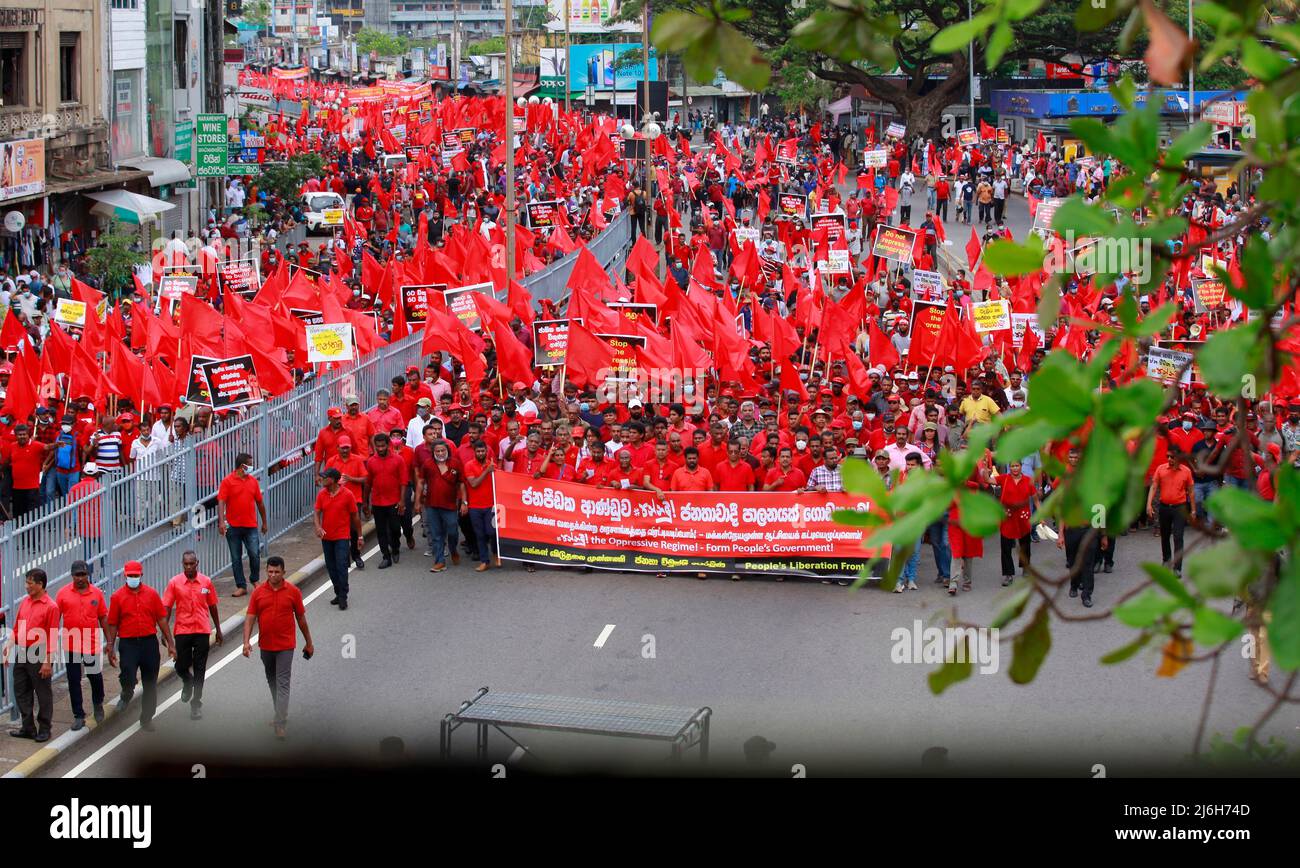 May 1, 2022, Colombo, Westren, Sri Lanka World Labor Day was