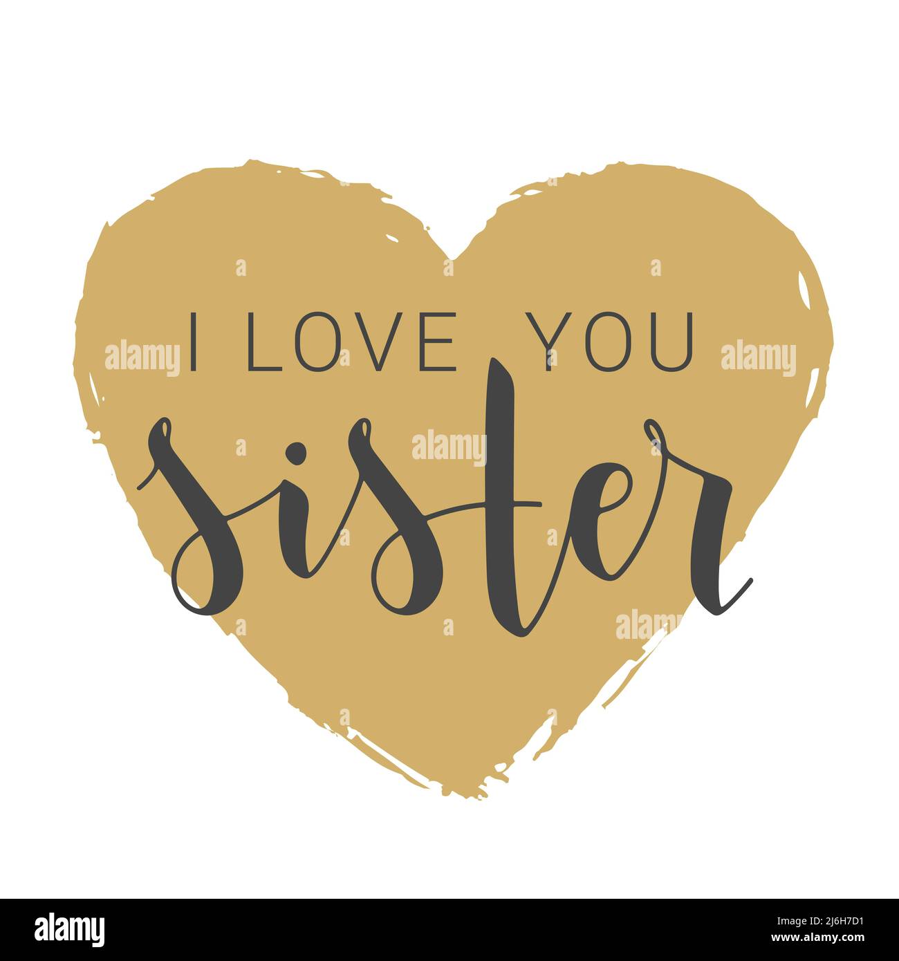 I love you sister Stock Vector Images - Alamy