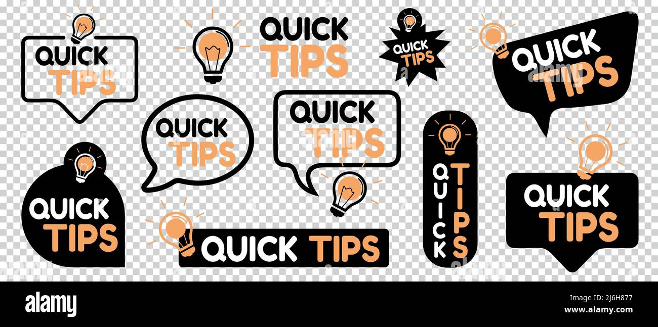 Tips vector vectors Stock Vector Images - Alamy