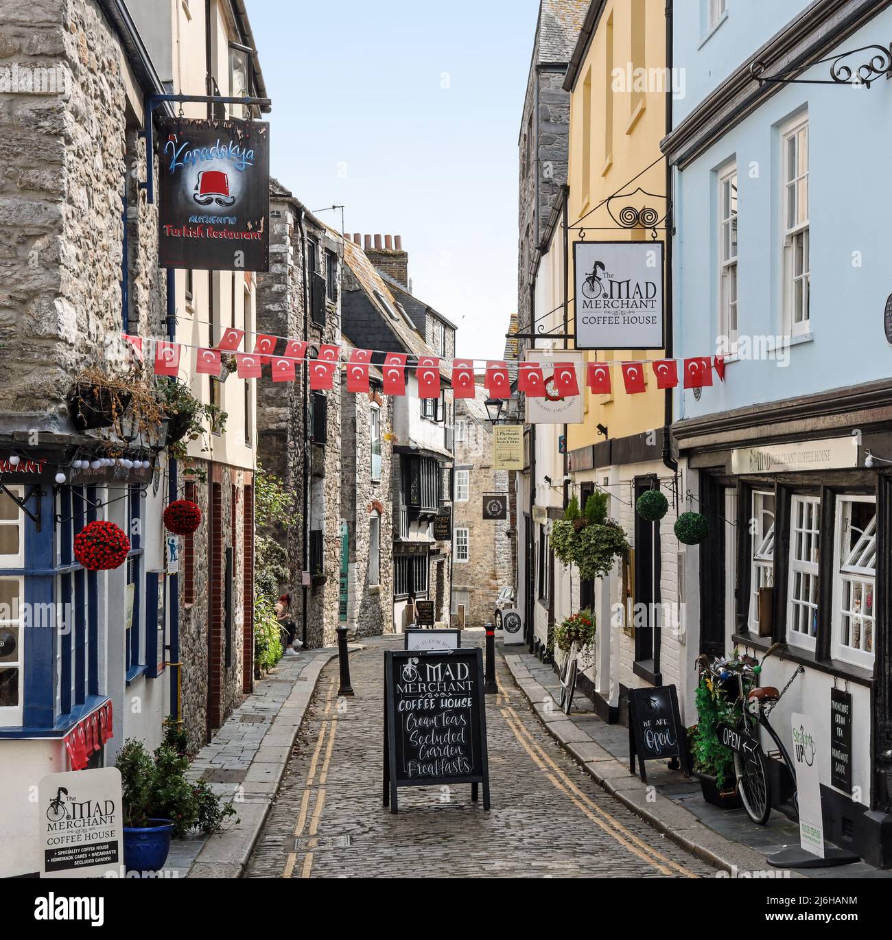 New Street on Plymouth’s Barbican dates back to Tudor times. Home to