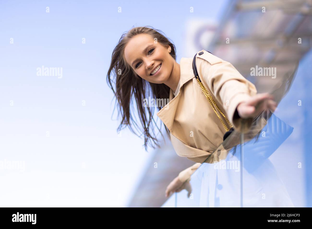 Happy pretty young renter hi-res stock photography and images - Alamy