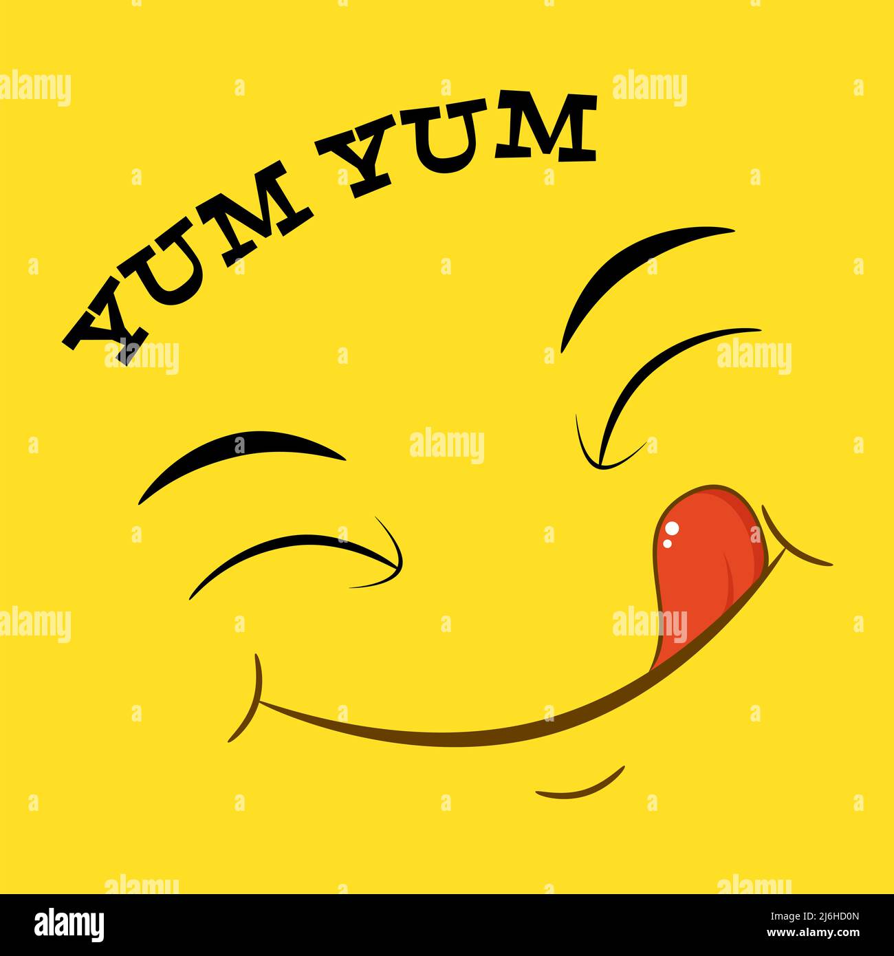 Emoji yum Stock Vector Images - Alamy
