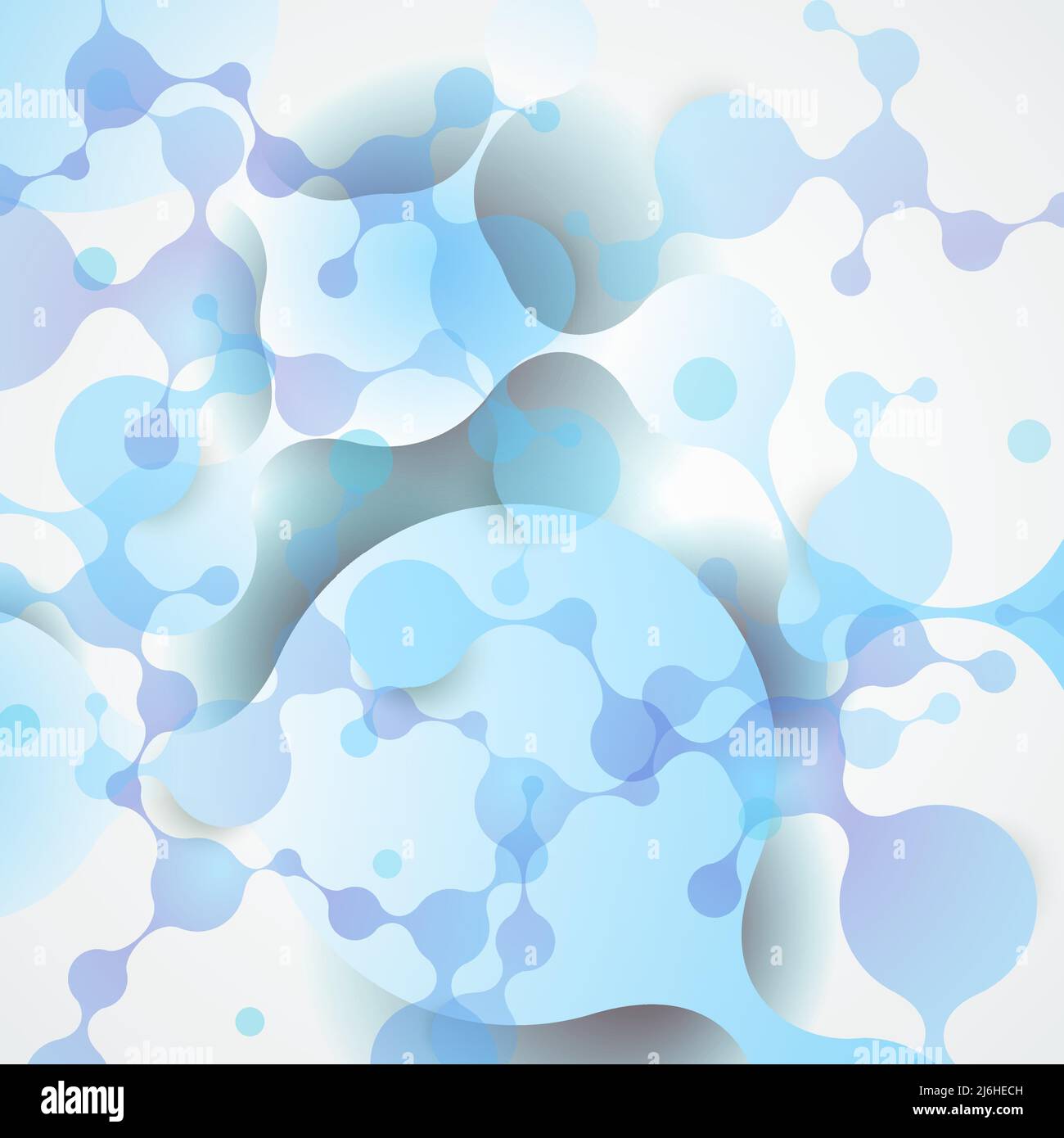 Science abstract background with molecular structure. Vector illustration Stock Vector