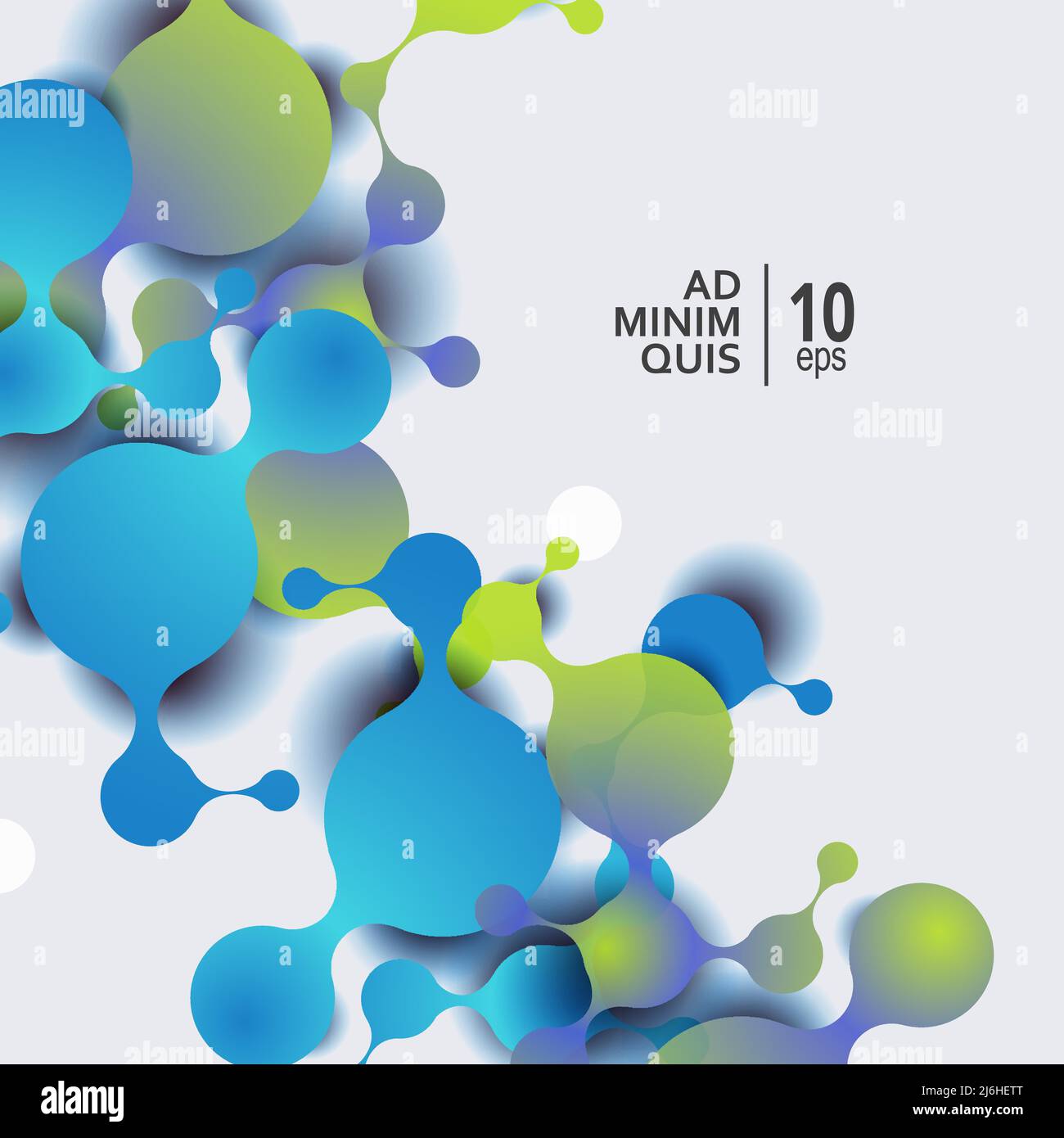Abstract molecules background with cells Stock Vector Image & Art - Alamy