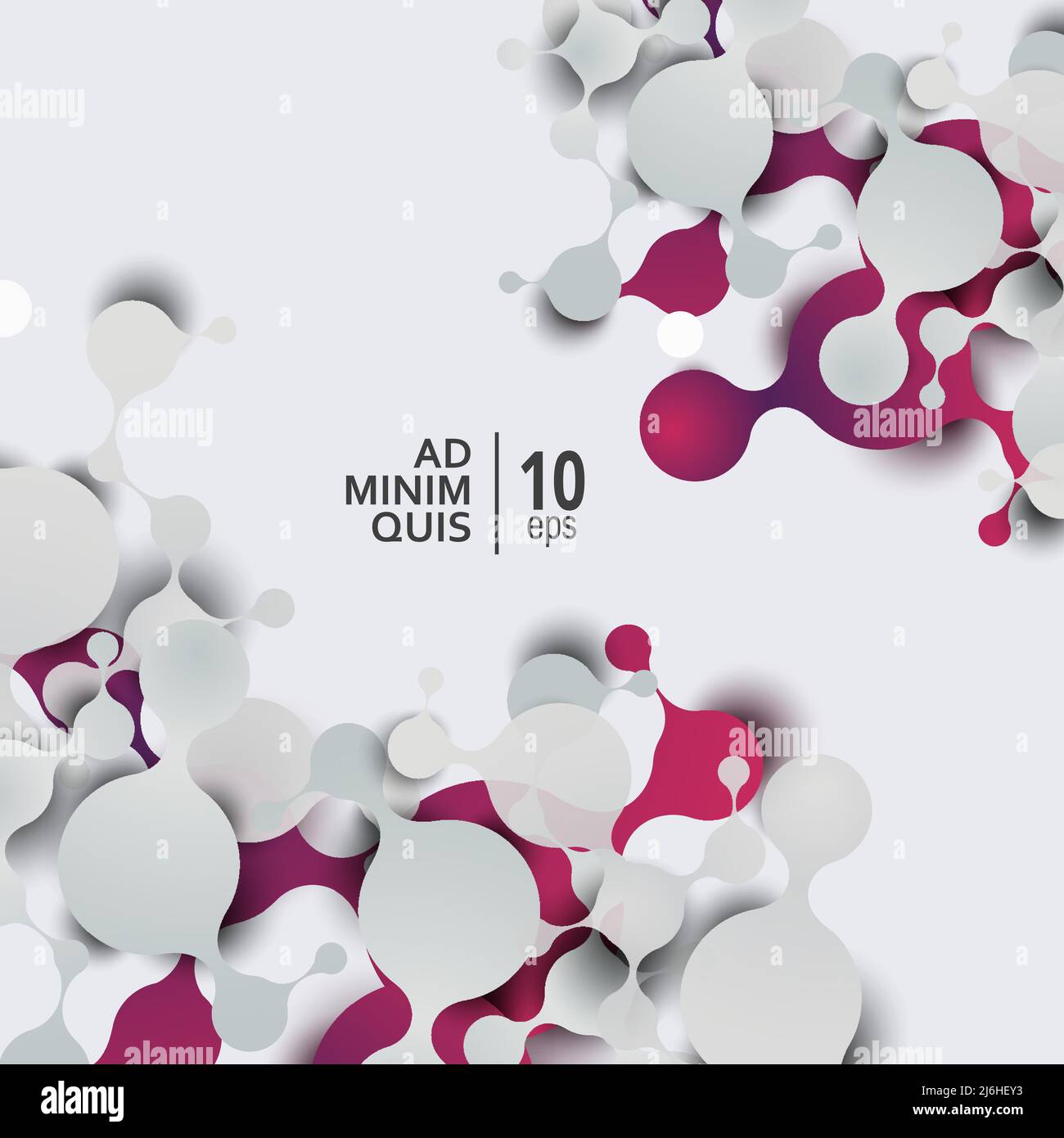 Abstract molecules background with cells Stock Vector Image & Art - Alamy