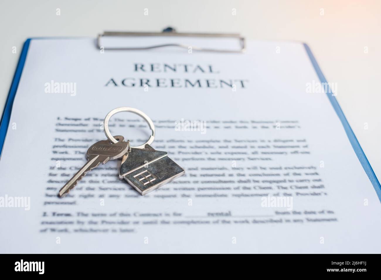 contract documents for signing. Contract agreement, real estate rental, signature, buy and sale and insurance concepts Stock Photo