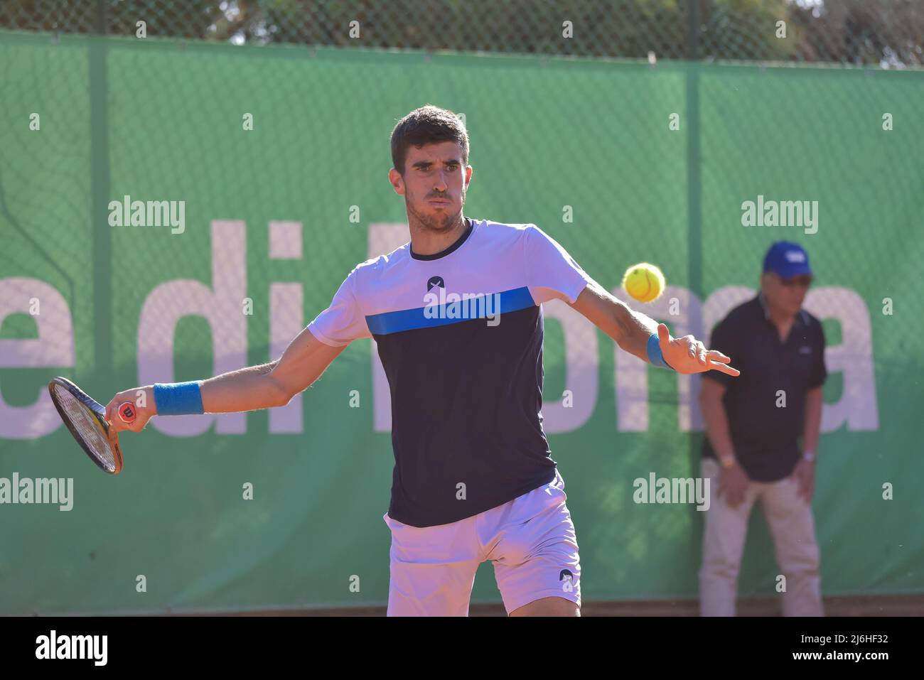 Franco Agamenone ITA) during the semi-final of the ATP Challenger Roma Open tennis tournament at Garden Tennis Club on April 30, 2022 in Rome, Italy Stock Photo