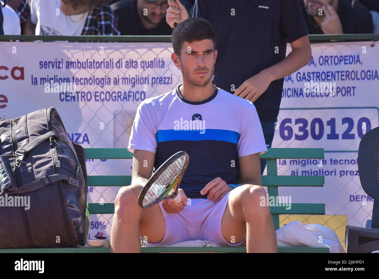 Franco Agamenone ITA) during the semi-final of the ATP Challenger Roma Open  tennis tournament at Garden Tennis Club on April 30, 2022 in Rome, Italy  Stock Photo - Alamy