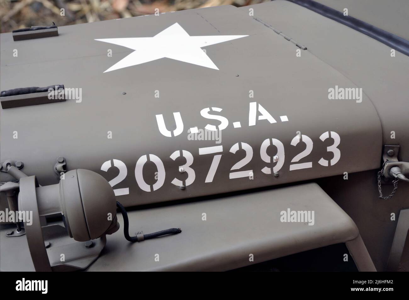 Hood military vehicle white star hi-res stock photography and images ...