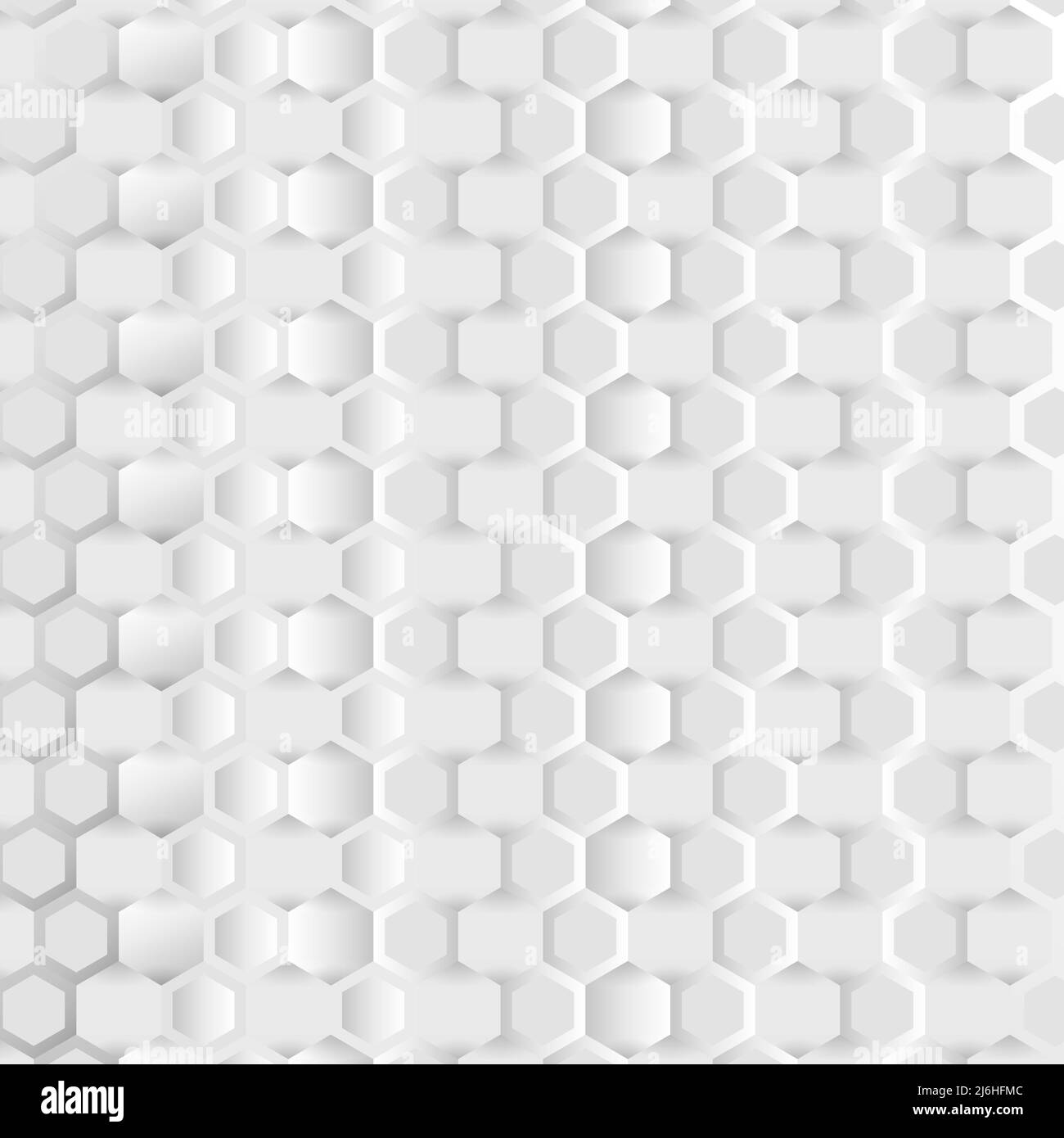 Adstract connection background with hexagonal white and grey pattern Stock Vector