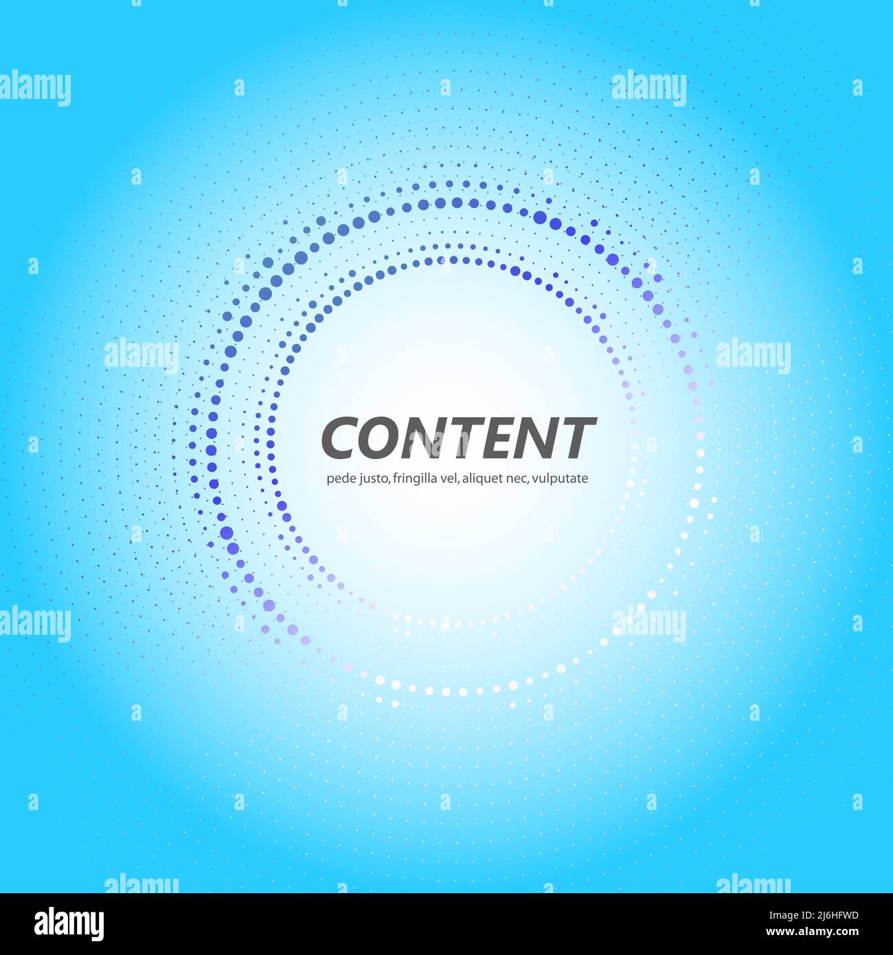 Halftone dots circle. Vector illustration. Stock Vector